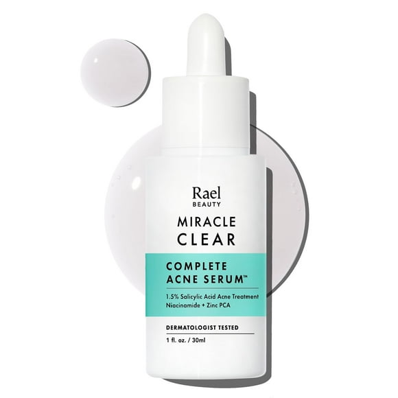 Serum Rael Miracle Clear, tratamiento completo para el acné, 30 ml