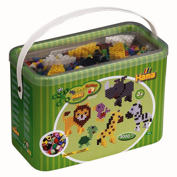 Maxi 3K Beads & Pegboard In Bucket