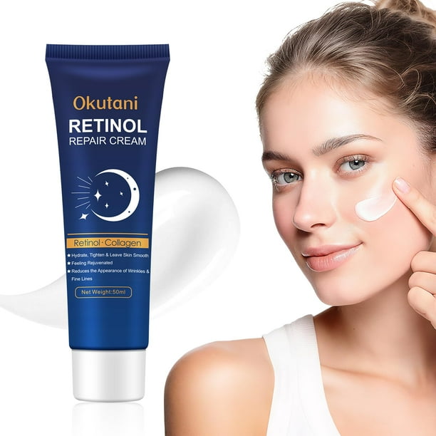 Crema de retinol Okutani para rostro, humectante y piel
