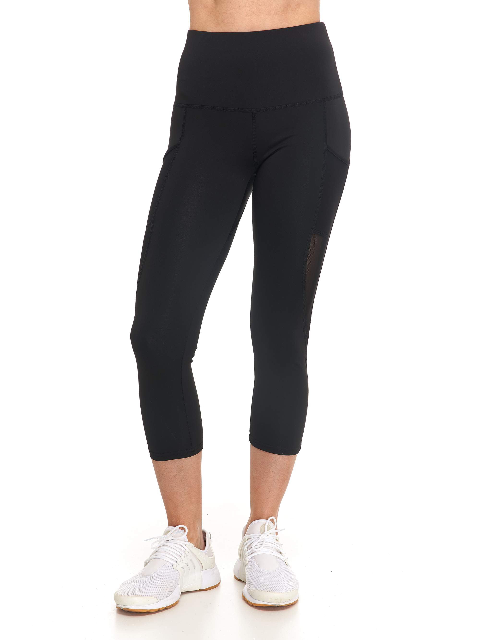 BSP - Women's Active High Rise 7/8 Leggings with Mesh and Pocket ...