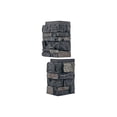 thumbnail image 3 of WallWell Lava Black 3D Faux Stone Corner Panels, Waterproof High-Density Polyurethane Siding Accessory, 24.88 in. High x 15.63 in. Return, 2-Piece Set, 3 of 4
