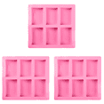 thumbnail image 1 of Molde Jabón Hecho A Mano Silicona Largo 6 Rejillas Moldes Rectangulares para Tartas Artesanales DIY, 1 of 2