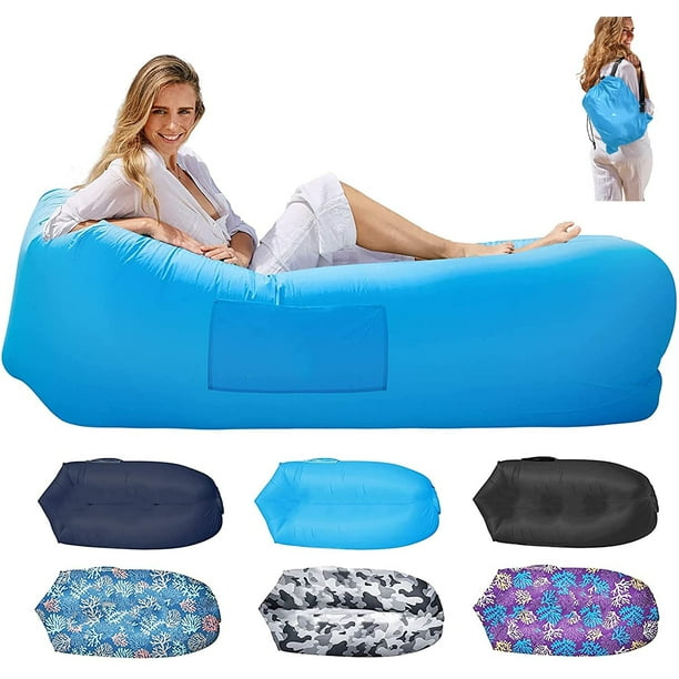 GVDV Outdoor Lazy Inflatable Lounger, Waterproof & Anti-Air Leaking ...