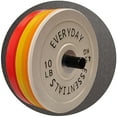 thumbnail image 2 of Everyday Essentials Color Coded Olympic Bumper Plate Weight Plate w Steel Hub, 45 lbs (Single Plate), 2 of 7