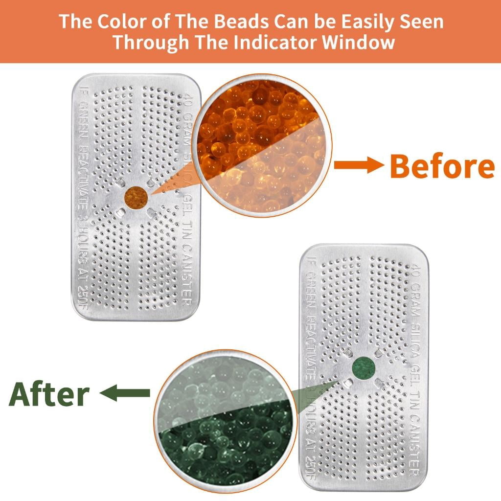5Pcs Color Changing Moisture Absorbing Desiccant Sachets for Household