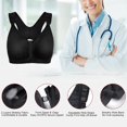 thumbnail image 4 of Nebility Women Post-Surgical Bra Zip Front Post Surgery Sports Bras Racerback Support Wireless Adjustable Straps, 4 of 7