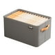 thumbnail image 2 of Caja de almacenamiento organizadora de armario, contenedor de tela plegable con diseño de rejilla para pantalones y ropa, organizador en capas que ahorra espacio para guardarropa y uso, 2 of 8