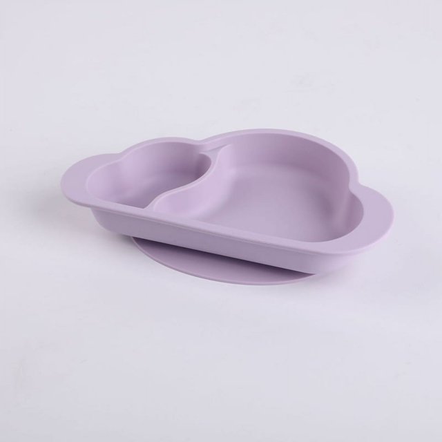 Vajilla para bebé, plato de cena de silicona para bebé, plato de cena dividido, plato de cena de silicona para bebé, rendimiento de primer nivel