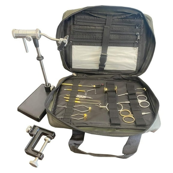 Zephr Travel Fly Tying Kit w/Travel Bag for Fly Tying or Tying Flies