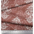 thumbnail image 3 of Soimoi Cotton Voile Fabric Filigree Damask Printed Fabric 1 Yard 56 Inch Wide, 3 of 3