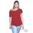 thumbnail image 2 of Awkward Styles Plus Size Off The Shoulder Shirt Casual Loose Shirts for Women Oversized Tshirt Plus Size Clothing for Women Off Shoulder Tops for Women Curvy, 2 of 5
