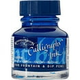 thumbnail image 2 of Winsor & Newton Calligraphy, Fountain, Dip, Technical Pen & Airbrush Ink, Light Blue, 2 of 2