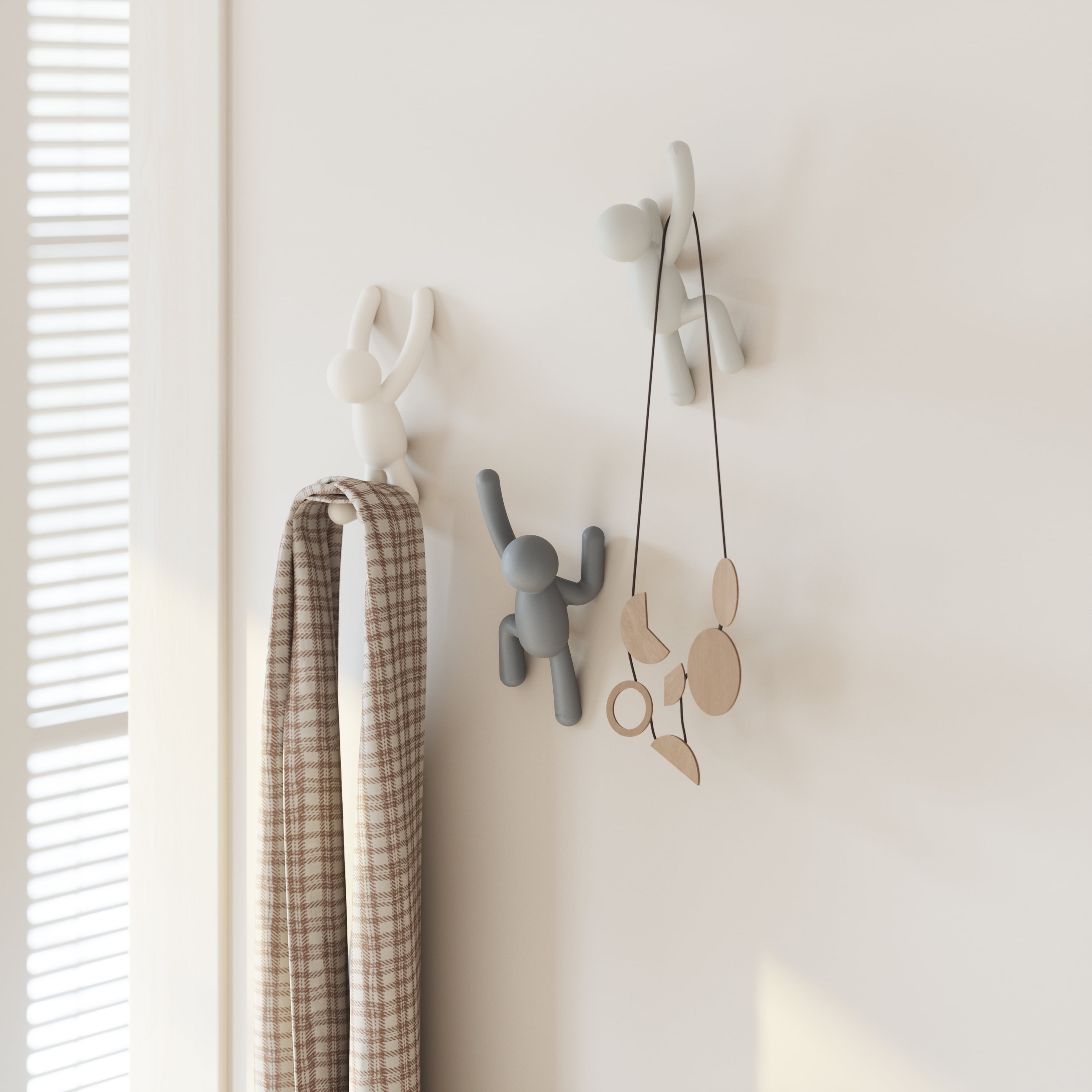 Umbra Buddy Decorative Wall Mounted 3 Hooks Multi Color Walmart