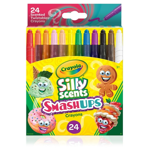 Crayones perfumados Crayola Silly Scents Smash Ups Mini, 24 unidades