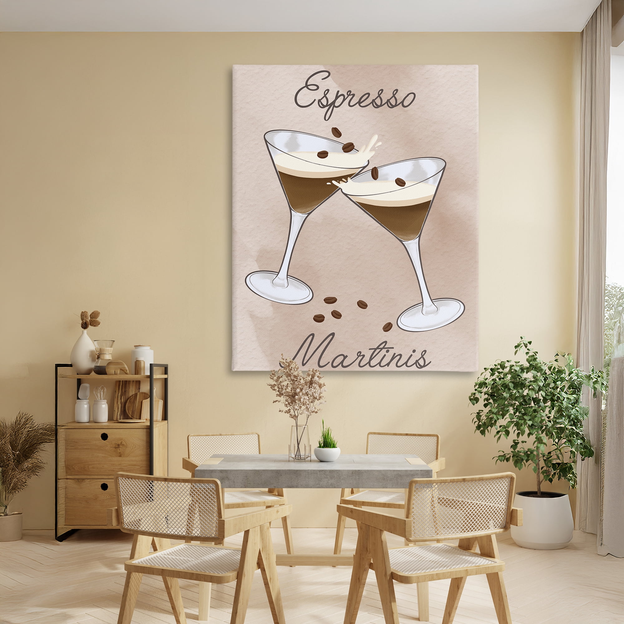 Stupell Industries Cheers Espresso Martinis Canvas Wall Art, design by Marcus Prime