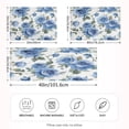 thumbnail image 4 of WOBOGO Blue Rose Satin Pillowcase Soft Smooth Envelope Design Comfortable Bedding Essentials 20×30in, 4 of 9