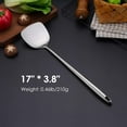 thumbnail image 2 of Kiibsot 304 Stainless Steel Kitchen Utensils Set - 17” Extra Long Handle Metal Cooking Tools, Spatula,Soup Ladle,Skimmer Spoon,Slotted Spatula Turner,Solid Spoon, for Cast Iron/Carbon Steel Wok, 2 of 8