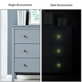 thumbnail image 3 of 4PCS Square Cabinet Fluorescence Knob Glowing in the Dark Furniture Drawer Pulls Handle with Screws Tiger Skin Texture, 3 of 5