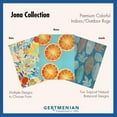 thumbnail image 5 of Gertmenian Jona Ananda Modern Coastal Floral Navy UV Resistant Premium Flatweave Indoor Outdoor Area Rug, 9x13, 5 of 10