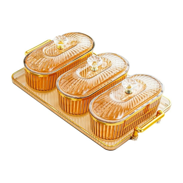 Plato para servir bocadillos de frutos secos, recipiente para bocadillos, plato para bocadillos, bandeja para frutos secos, aperitivo naranja