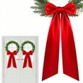 thumbnail image 5 of Dserfhy 2 Pcs Christmas Velvet Wreath Sash for Front Door Blank Plain Garland Sash Accessories for Anniversary Wedding Party Indoor Outdoor Home Decor, 5 of 8