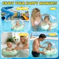 thumbnail image 2 of WonderStone  Kid Pool Float with  Canopy, Inflatable Swimming Float with Safety Seat, Water Toy for Kids Ages 1-5, Pool & Beach Toy for Boys and Girls, Green, 2 of 8
