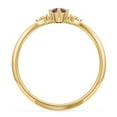 thumbnail image 4 of Bague Ovale avec Accents d'Épaule - Rubis (Juillet), 4 of 5