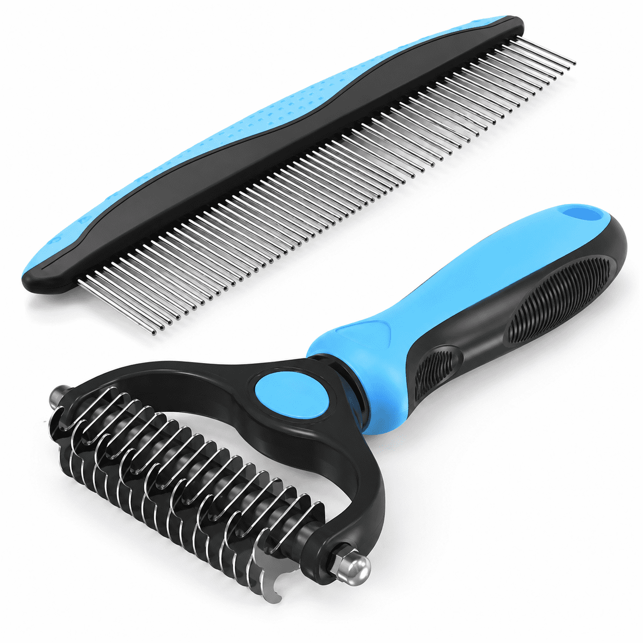 Generic Detangling Brush Set for Cats & Dogs, Blue