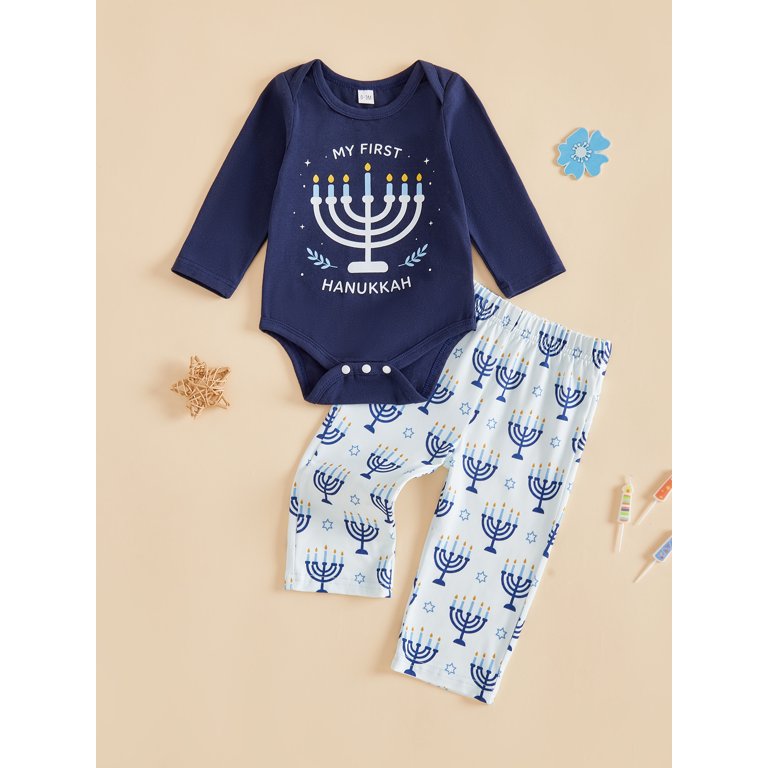 Baby Boy First Hanukkah Outfit Set photo 8