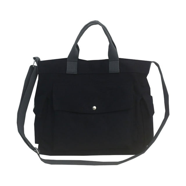 Minnieouse Bolsos de hombro de alta capacidad, bolso de lona a la moda para mujer, bolso de lona, bolsos de mensajero Mochilas negro
