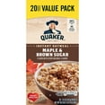 thumbnail image 4 of Quaker Maple & Brown Sugar Flavor Instant Oatmeal, 1.51 oz 20 Packets, 4 of 10