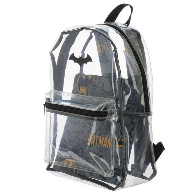 batman clear backpack