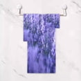 thumbnail image 5 of Towel Set of 3, Periwinkle Blue Lavender 1 Bath Towel, 1 Towel, 1 Small Square Towel, Strong Soft and Compact Absorbent Yoga Gym Hotel Excellent Choice. Washcloth Gift, 5 of 7