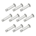 thumbnail image 5 of Uxcell Single Hole Clevis Pins - 6mm x 25mm Flat Head 304 Stainless Steel Link Hinge Pin 10 Pcs, 5 of 5