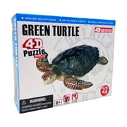 4D Master 4D Puzzle - Green Turtle: 22 Pcs