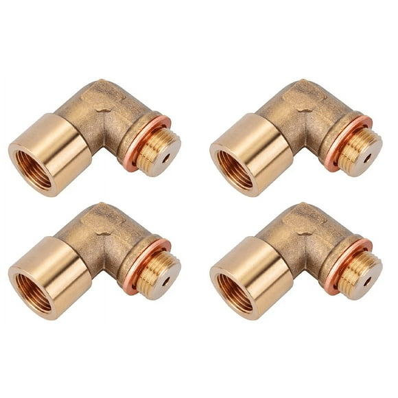 Janrevotw 4 Pcs M18x1.5 02 Plug Extended Car Sensor Angle Extender Spacer 90 Degree