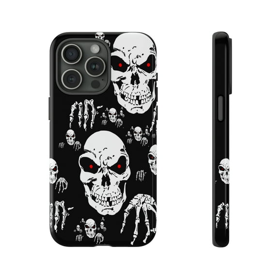 Skull Headed Tough iPhone 15 Case-iPhone-iPhone 14-Gothic iPhone Case