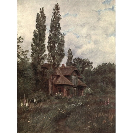 Kew Gardens 1908 The Queens Cottage Canvas Art Thomas Mower