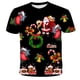 thumbnail image 1 of Niños Feliz Navidad serie Santa Claus camiseta roja dibujos animados bebé niños niñas niños Anime manga corta ropa camisetas, 1 of 4