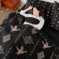 thumbnail image 4 of Feelyou Wildlife Duck Twin Bedding Sets 7pcs, Damask Aztec Triangle Bedding Comforter Set, 4 of 8