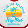 thumbnail image 4 of Inktastic Enjoy the Sunshine Key West Summer Paradise Boys or Girls Baby Bib, 4 of 4