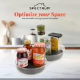 thumbnail image 2 of Spectrum Lazy Susan Organizador Hexa Redondo Pequeño (Paquete De 2) – Plato Giratorio Lazy Susan Para Gabinete, Refrigerador, Despensa, Mesa Y Estante – Organización Y Almacenamiento Giratorios Y Gira, 2 of 5