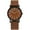 Brown, variant on Men's Luxury Skeleton Dial Watch with Luminous Hands, Stainless Steel Alloy Case and 24.5cm Band for Night Visibility