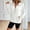 White, variant on Stichou Half Zip Pullover Women Fleece Thumbhole Tunic Sweatshirts No Hood Fall Fashion Casual Cozy Sweaters with Pocket White M