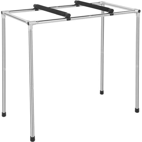 Adjustable Length Piano Keyboard Stand, Stainless Steel Frame, Compact Space-Saving Stand for Electronic Keyboards & Pianos