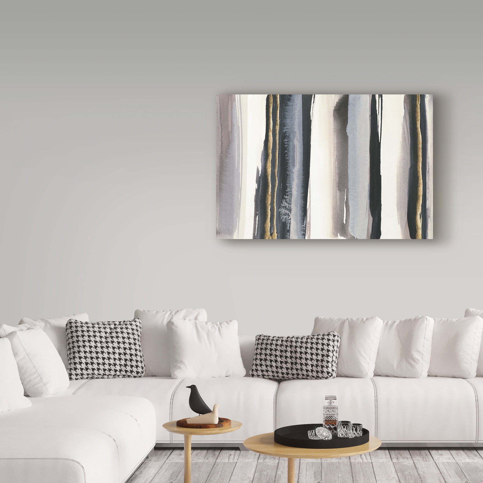 Chris Paschke 'Gilded Grey Iv Crop Iii' Canvas Art