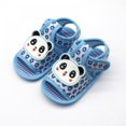 thumbnail image 3 of SYNPOS Newborn Baby Boys Girls Anti-Slip Cotton Summer Sandals Soft Sole Slippers Infant First Walkers 0-18 Months, 3 of 7