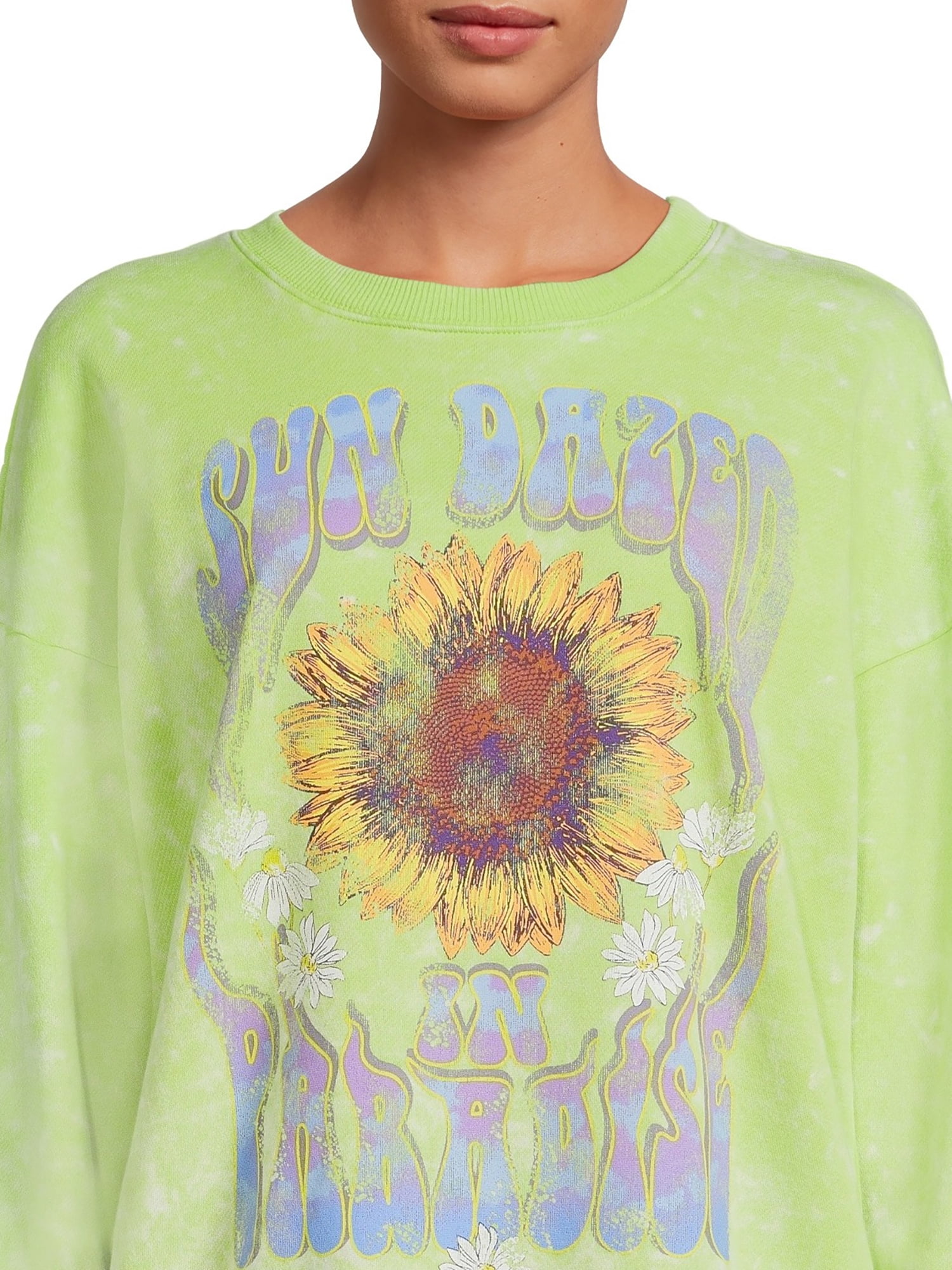 Self Esteem Juniors Mineral Wash Graphic Sweatshirt