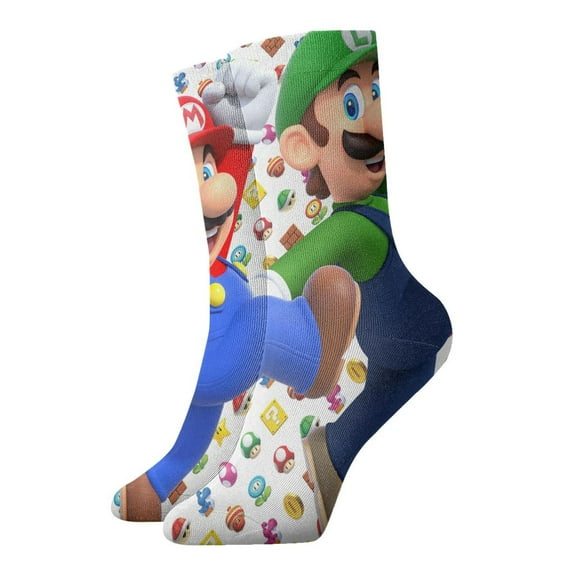 Super Mario Socks Casual Thick Warm Socks Soft Elastic Tube Socks All Season