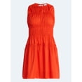 thumbnail image 6 of Free Assembly Women's Smocked Sleeveless Cotton Mini Dress, Sizes XS-XXL, 6 of 6